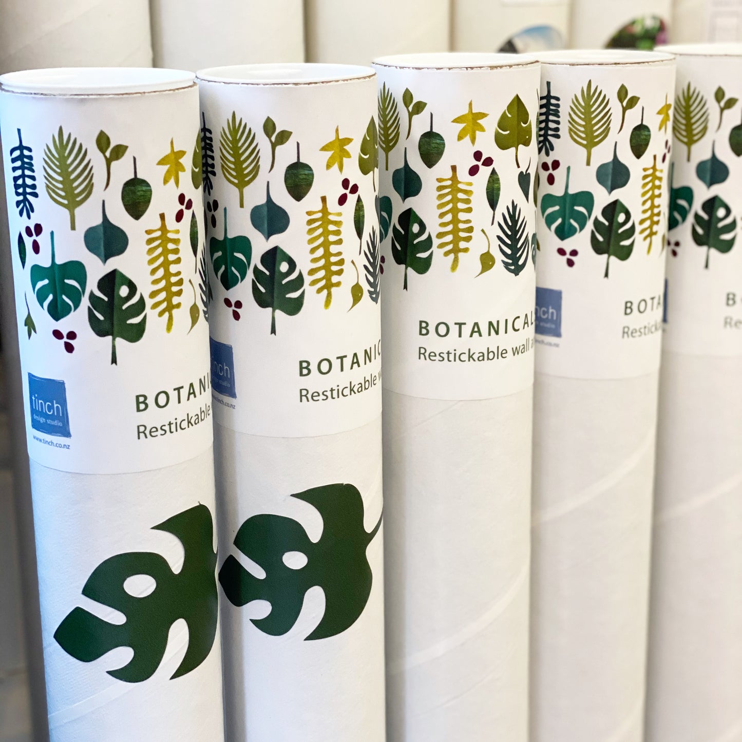 Restickable Botanical leaves