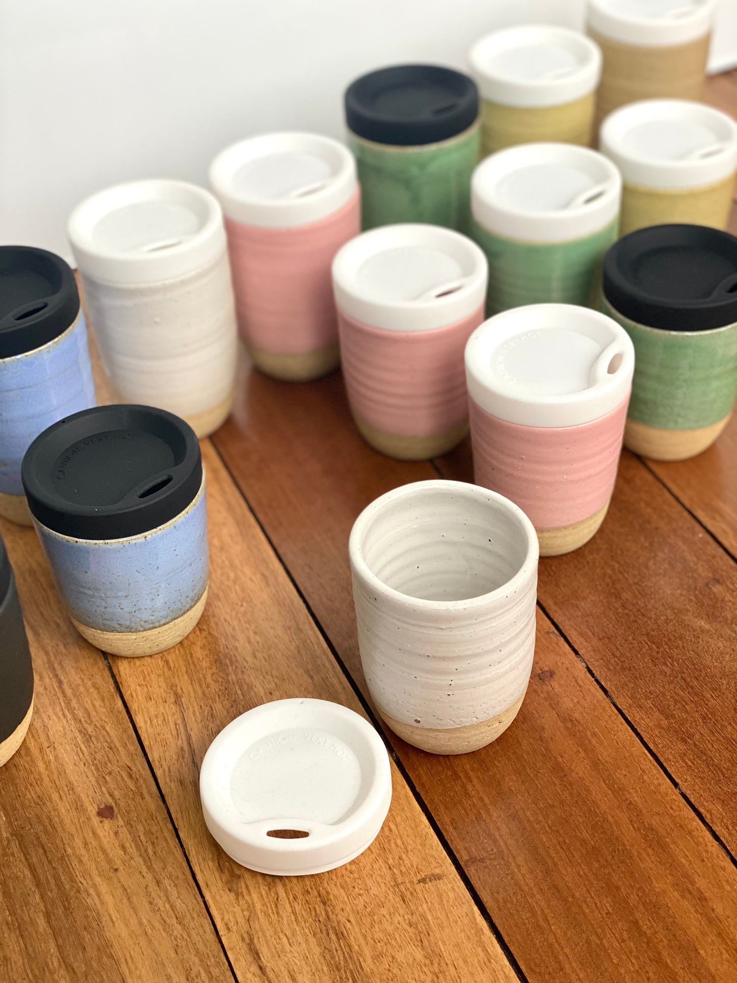 Ceramic Takeaway Cup - White