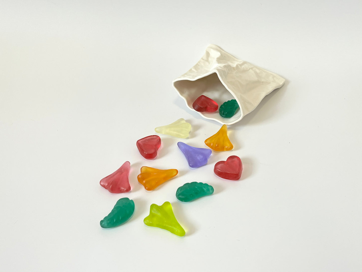 "Lolly Bag & Mixed Lollies" in Porcelain & Glass