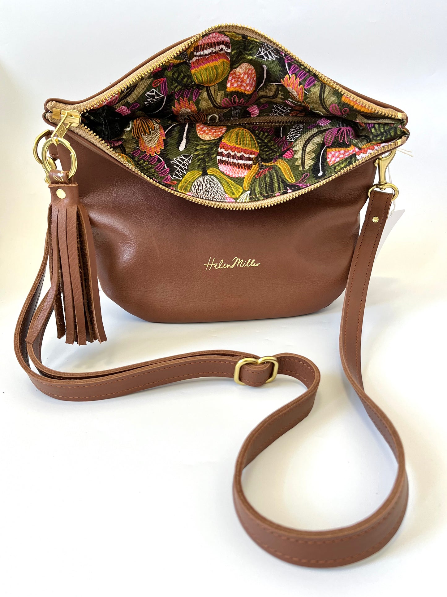 Mini Slouch - Chestnut Leather