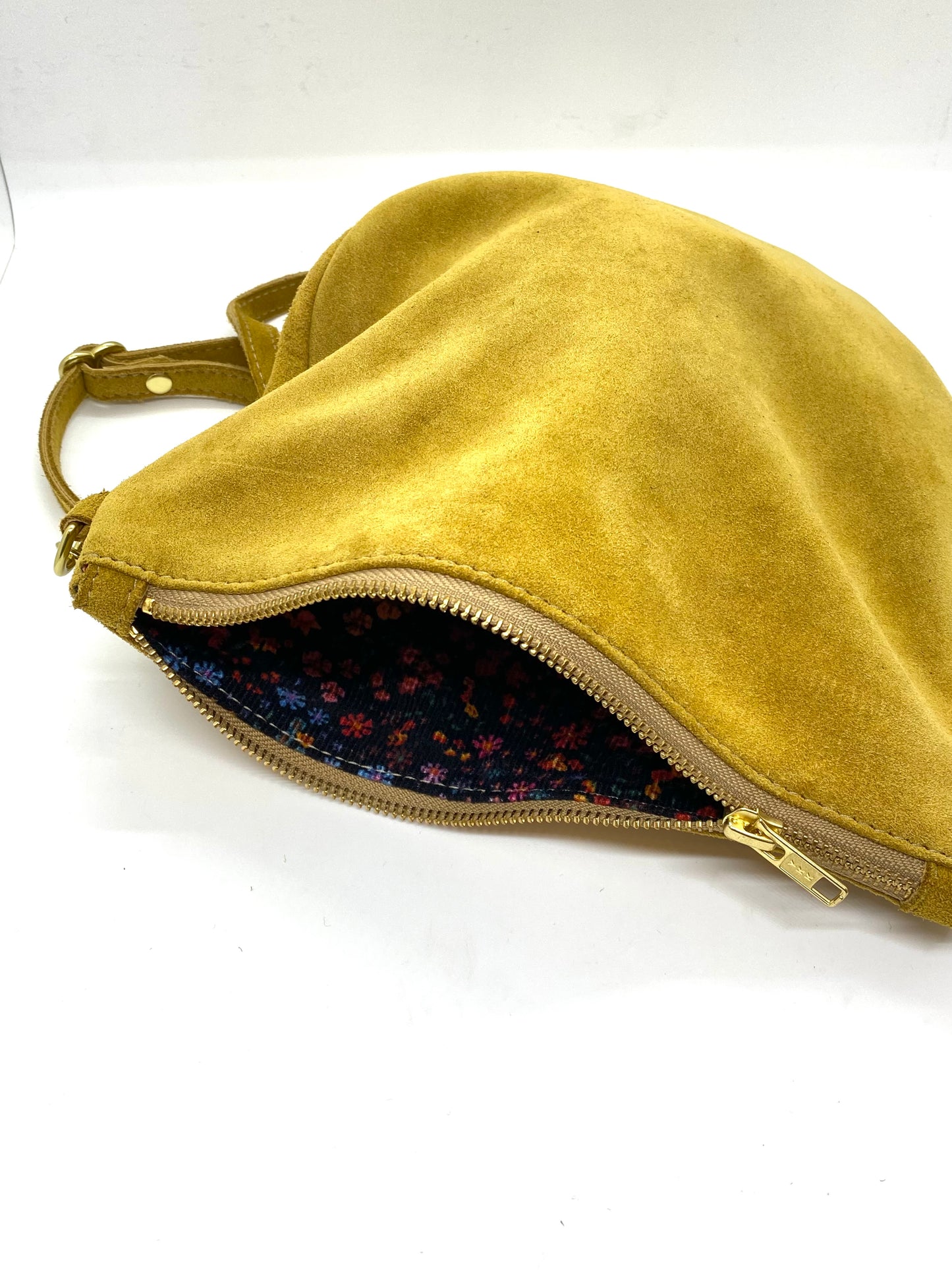 Party Pouch - Mustard Suede