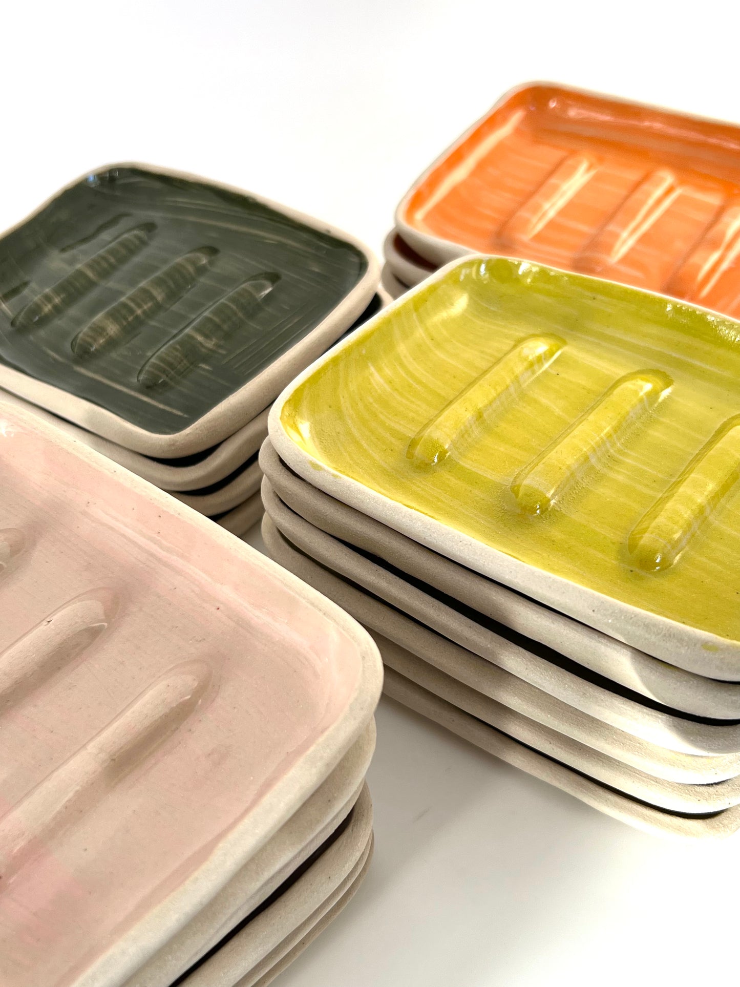Ceramic Soap Dish - Blush Pink