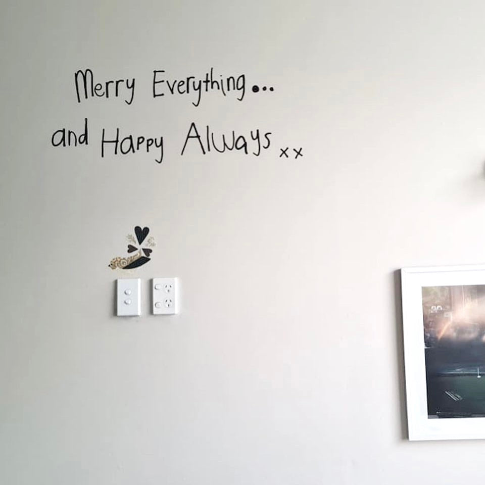 Christmas Wall Wishes ("Merry Everything and Happy Always")"