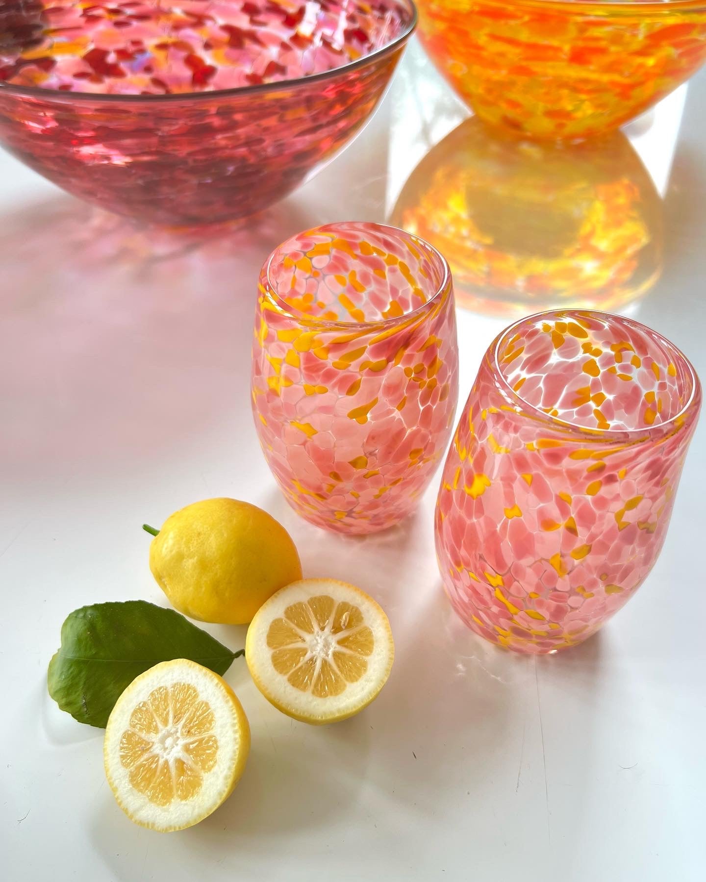 Handblown Glass Tumbler - Sorbet