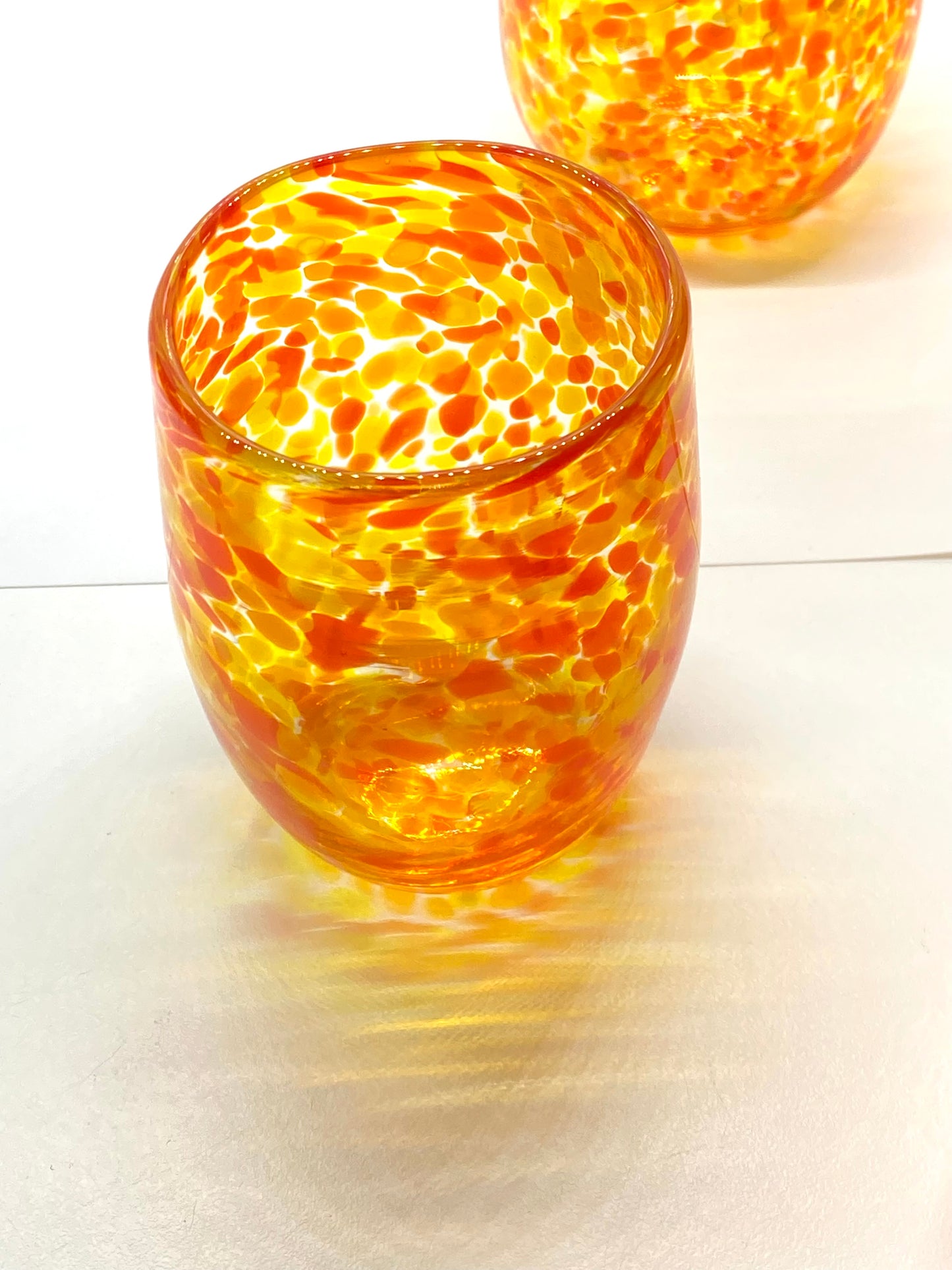 Handblown Glass Tumbler - Oranges & Lemons