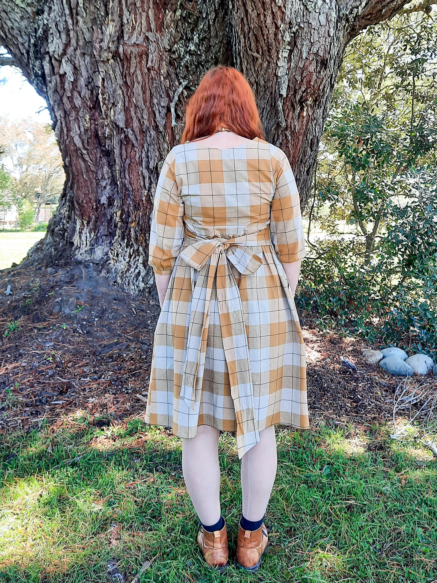 Long Sleeve Mollie Dress - Rust