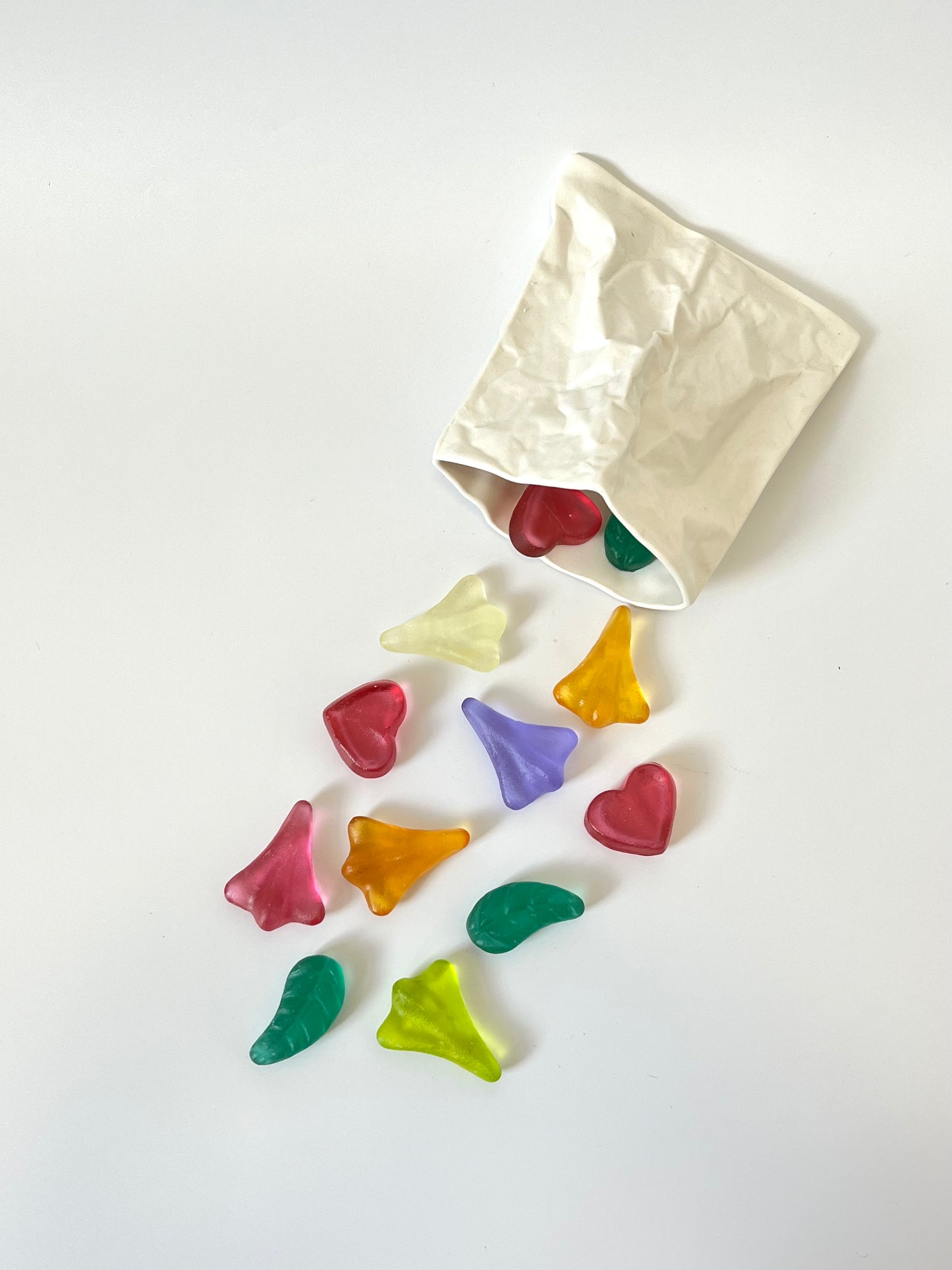 "Lolly Bag & Mixed Lollies" in Porcelain & Glass