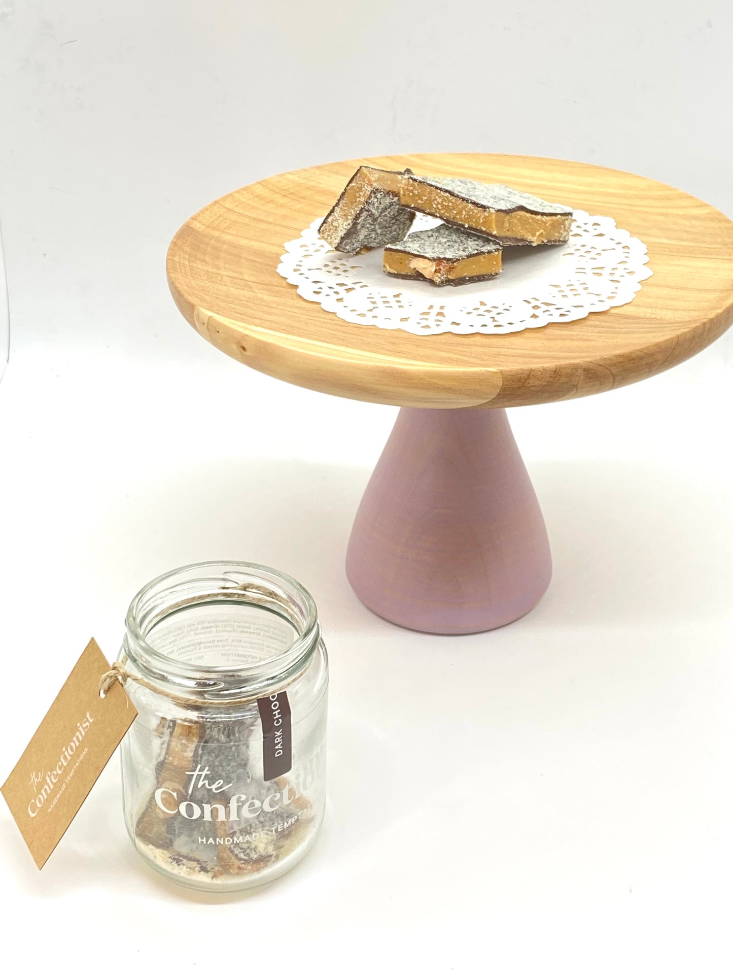 Dark Chocolate Almond Toffee - Jar, 85g