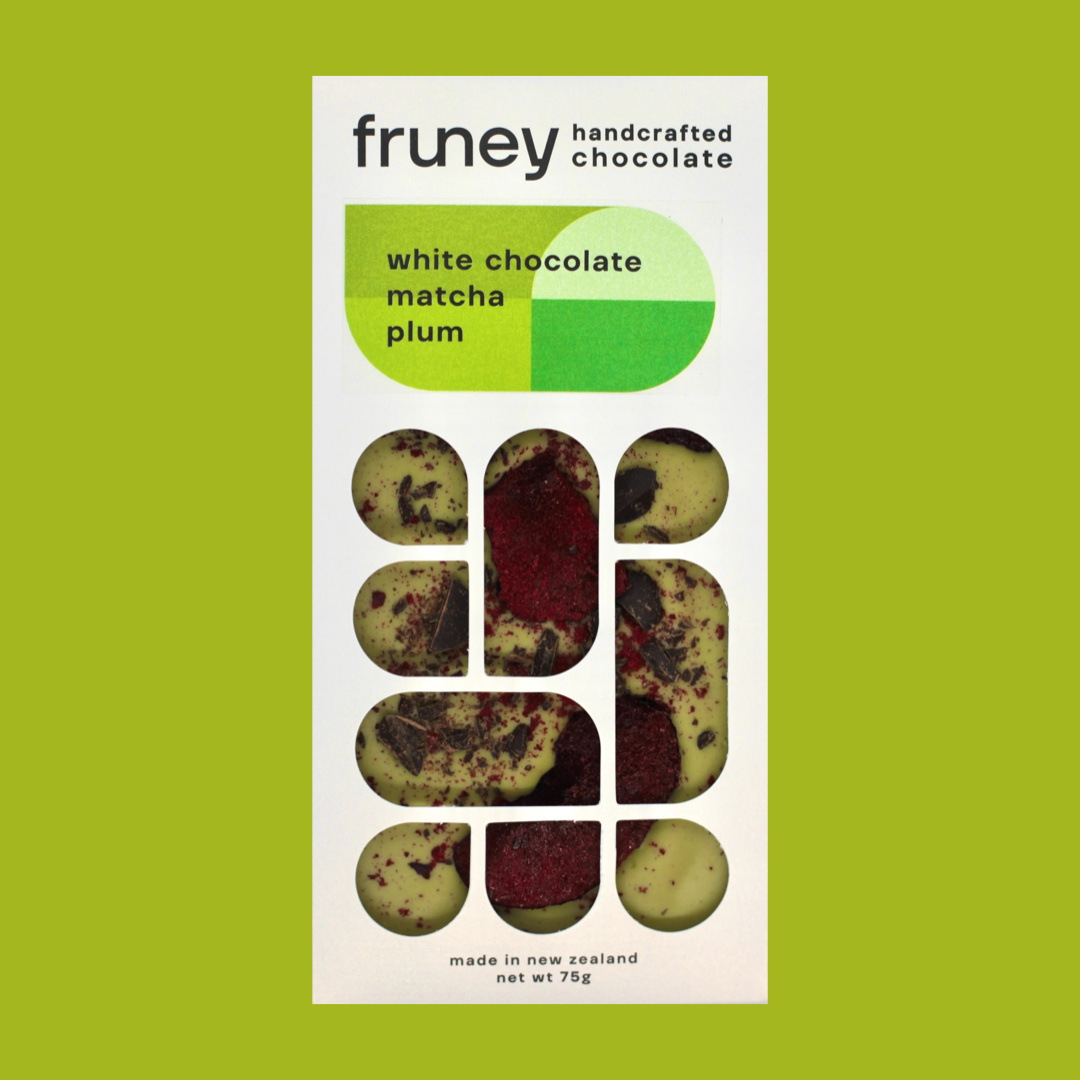 White Chocolate, Matcha & Plum Bar - 75g