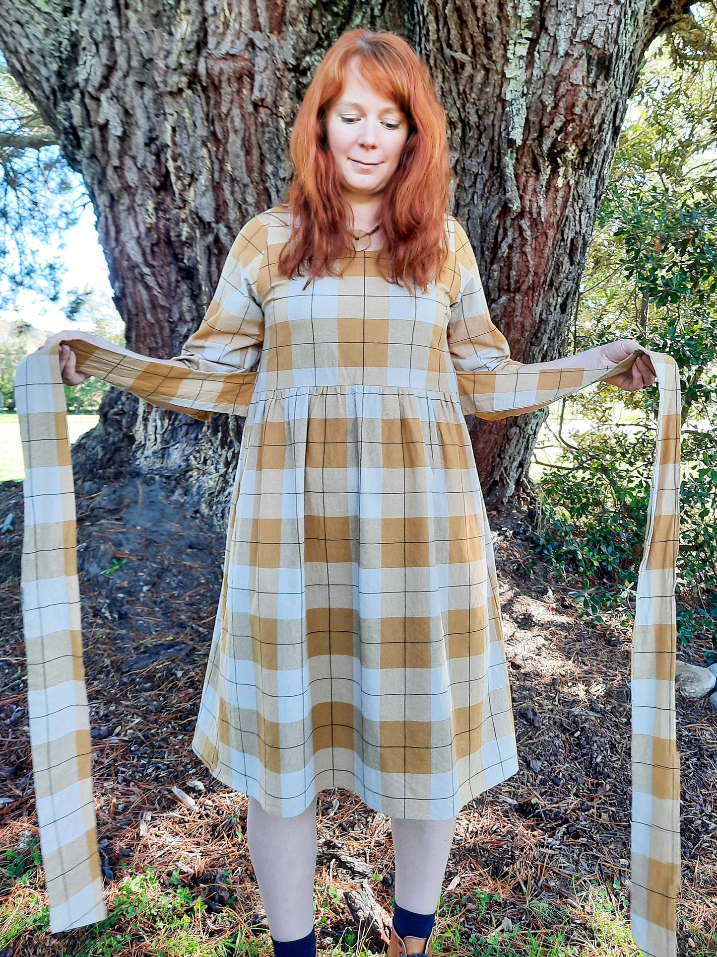 Long Sleeve Mollie Dress - Rust