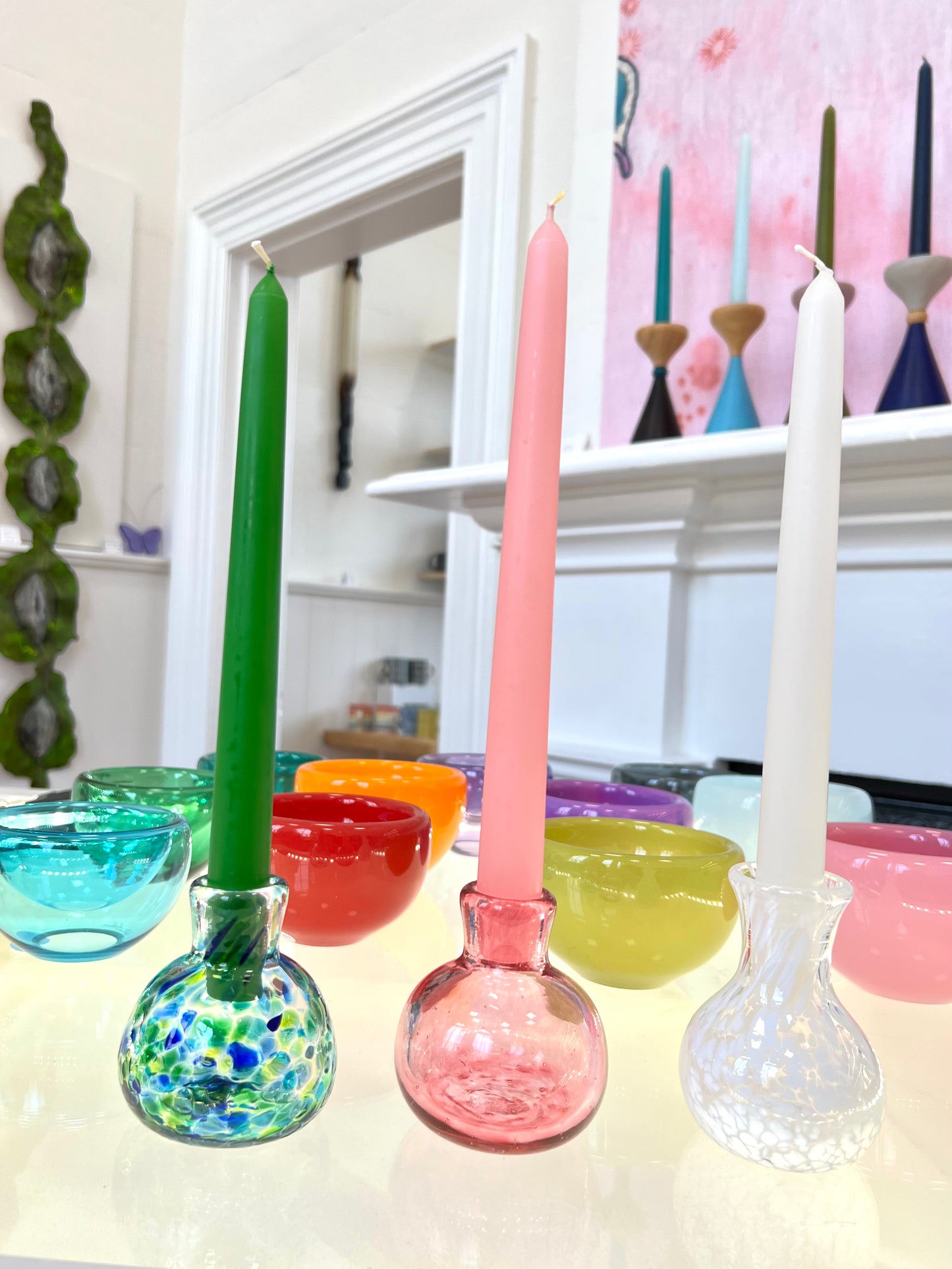 Citrus Green Venetian Tapered Candle - 250mm