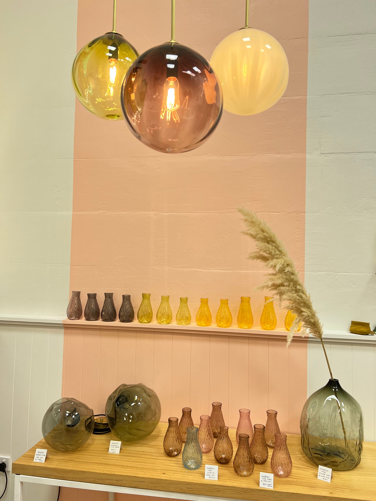 Triple 'Dodici' Pendant Light + Ceiling Rose - made to order