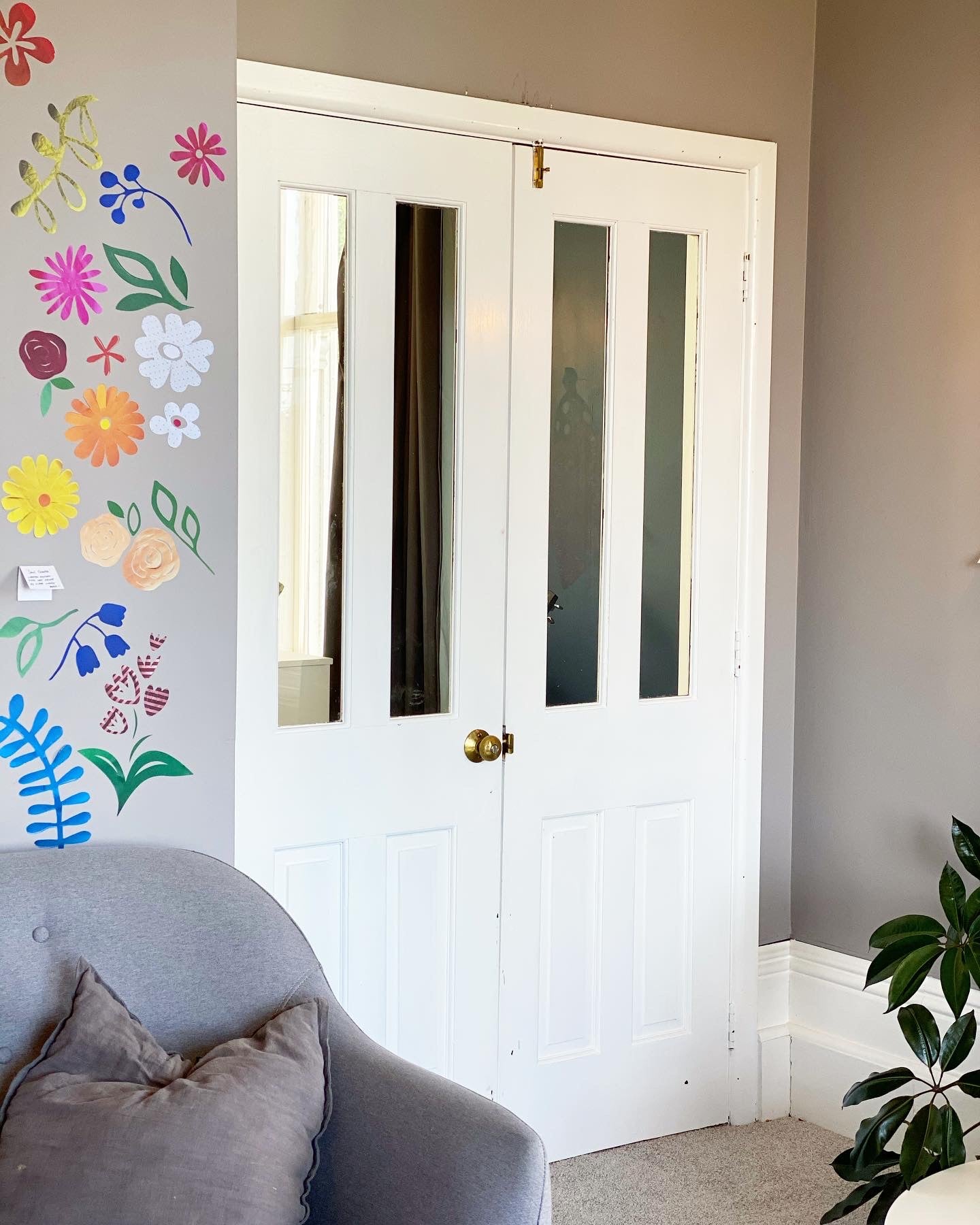 Restickable Floral installation