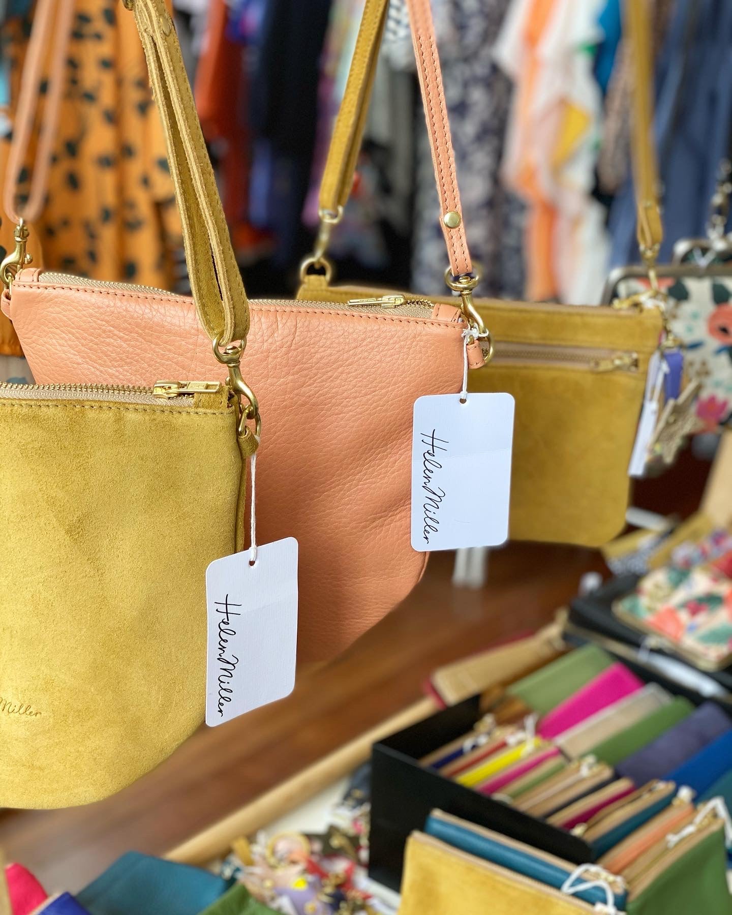 Party Pouch - Mustard Suede