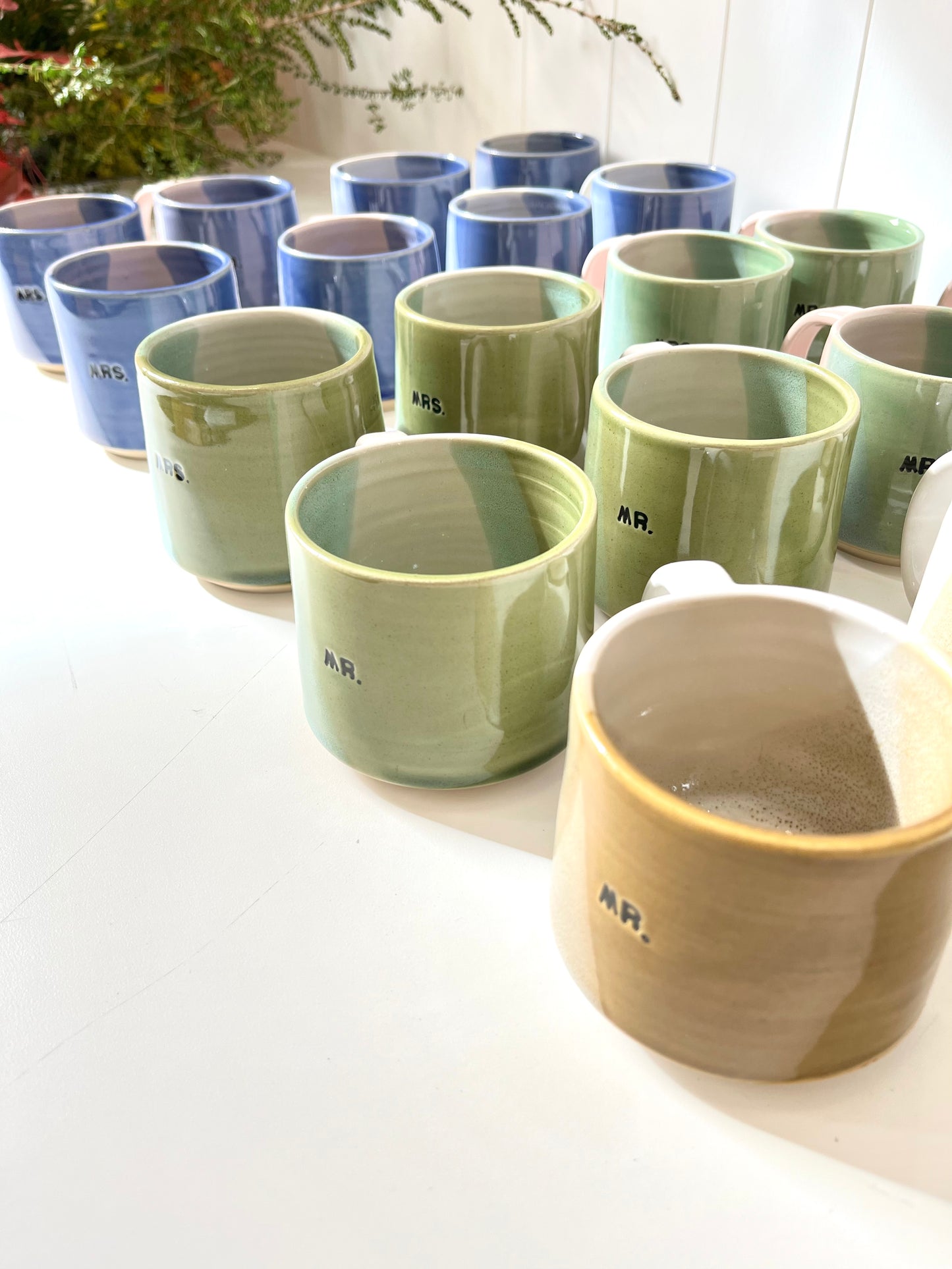 Ceramic "Mrs." Mug - Ochre