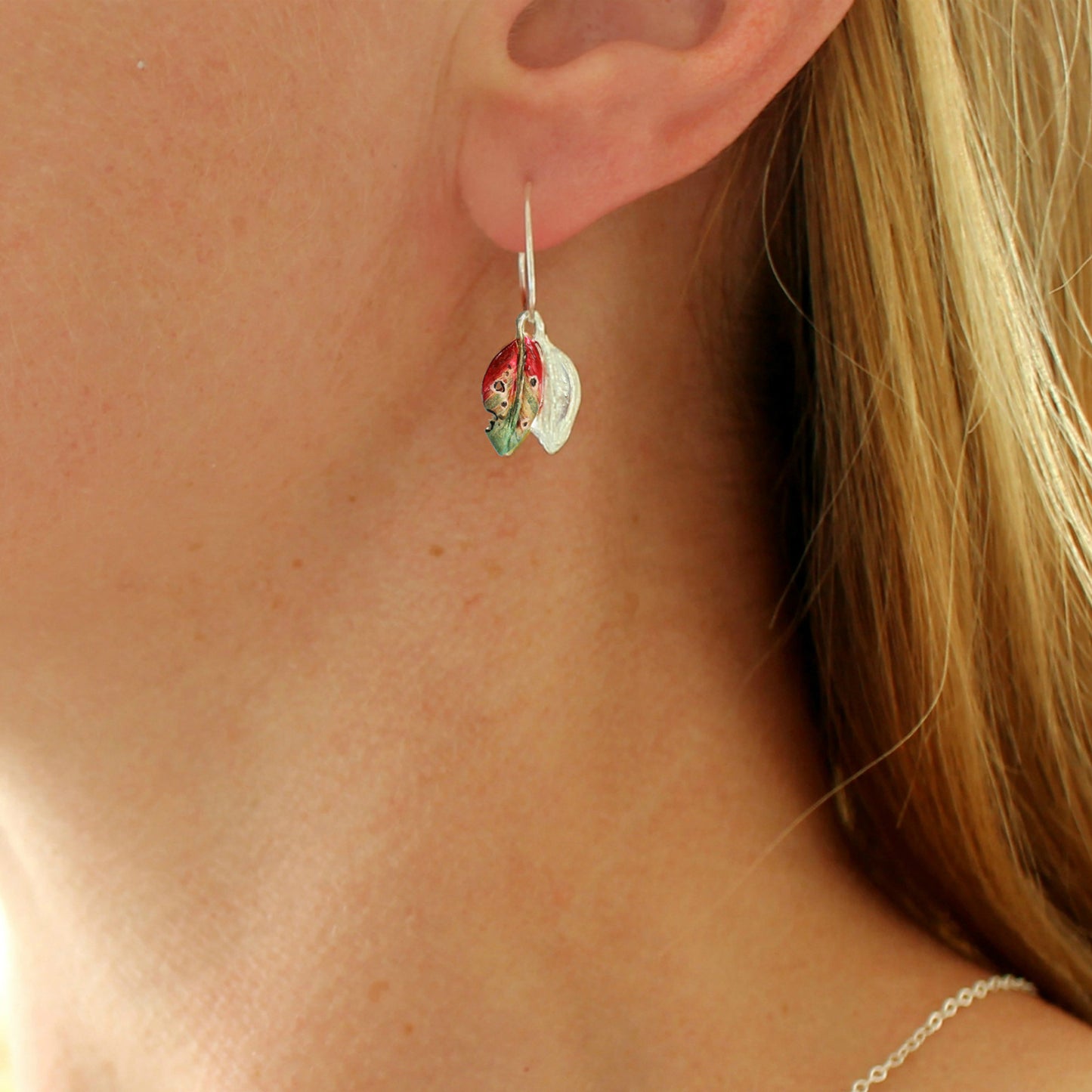 Pohutukawa Leaf Earrings