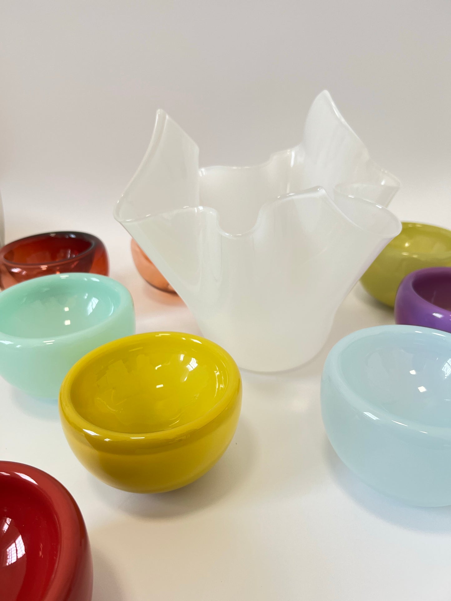 Handblown Glass Mini "Fulvio" Bowl - Mustard Opal