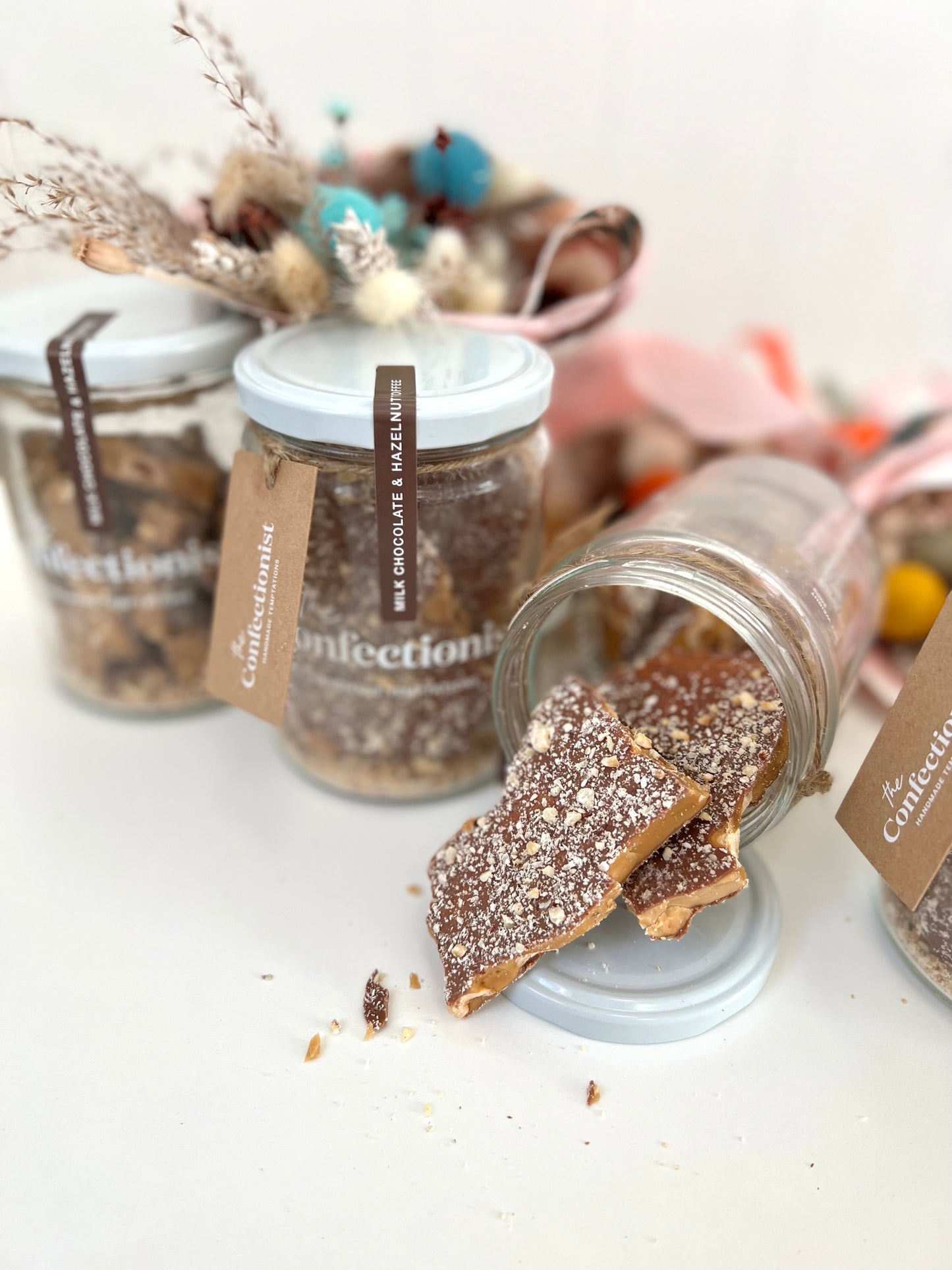 Milk Chocolate Hazelnut Toffee - Jar, 200g