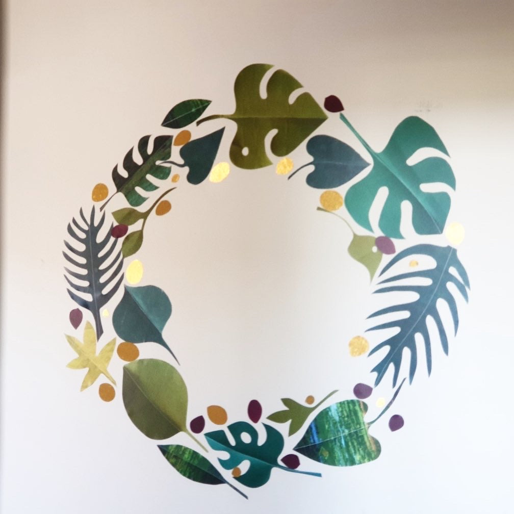 Restickable Botanical leaves
