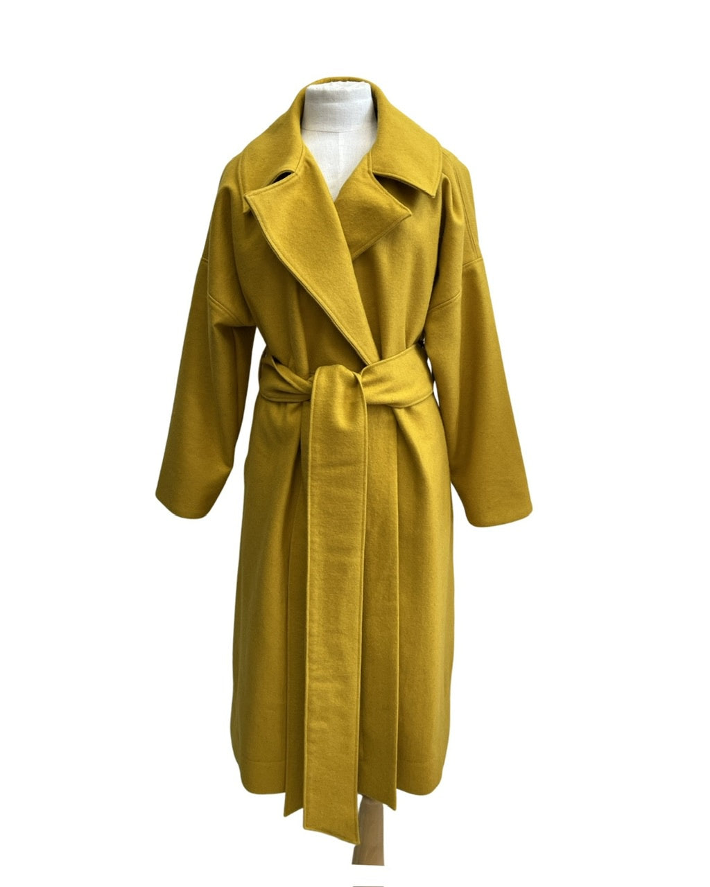 Wool Blend "Niki" Coat - Mustard Yellow