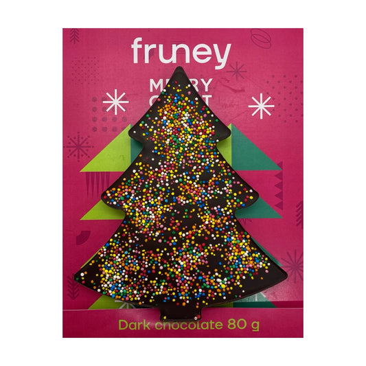 Dark Chocolate Christmas Tree with 100s & 1000s - 80g