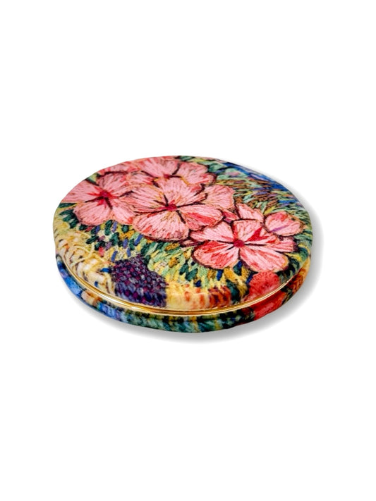 'Meadow' Pocket Mirror by Fleur Woods