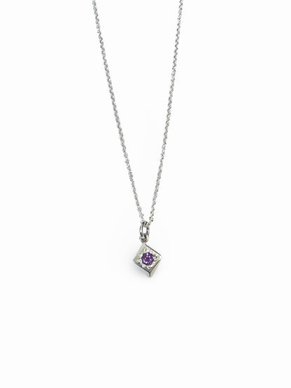 Daisy Cluster Amethyst Necklace
