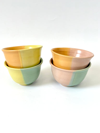 *Exclusive* Two-Toned Icecream Bowl - Lemon / Aqua