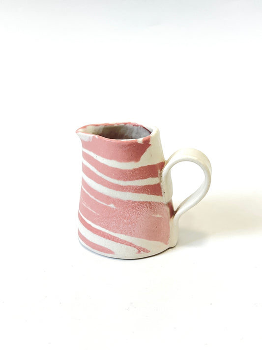 Ceramic Nerikomi Jug - Small - Pink