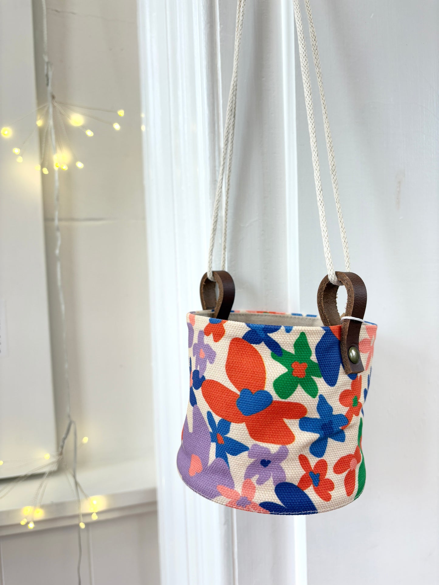 Hanging Canvas Planter - Laura Flor