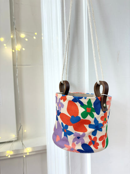 Hanging Canvas Planter - Laura Flor