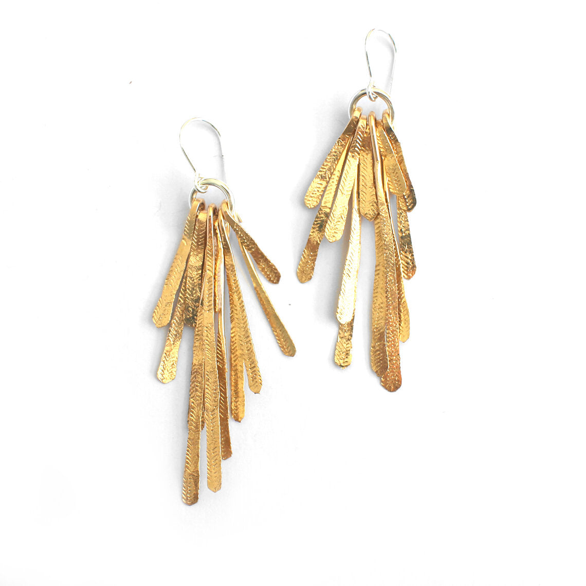 Flutter Statement Earrings - Gold