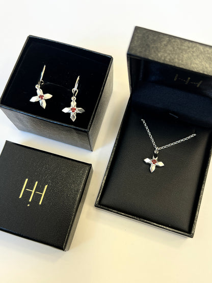 Lucent Necklace with Garnet by Holly Howe - HH051