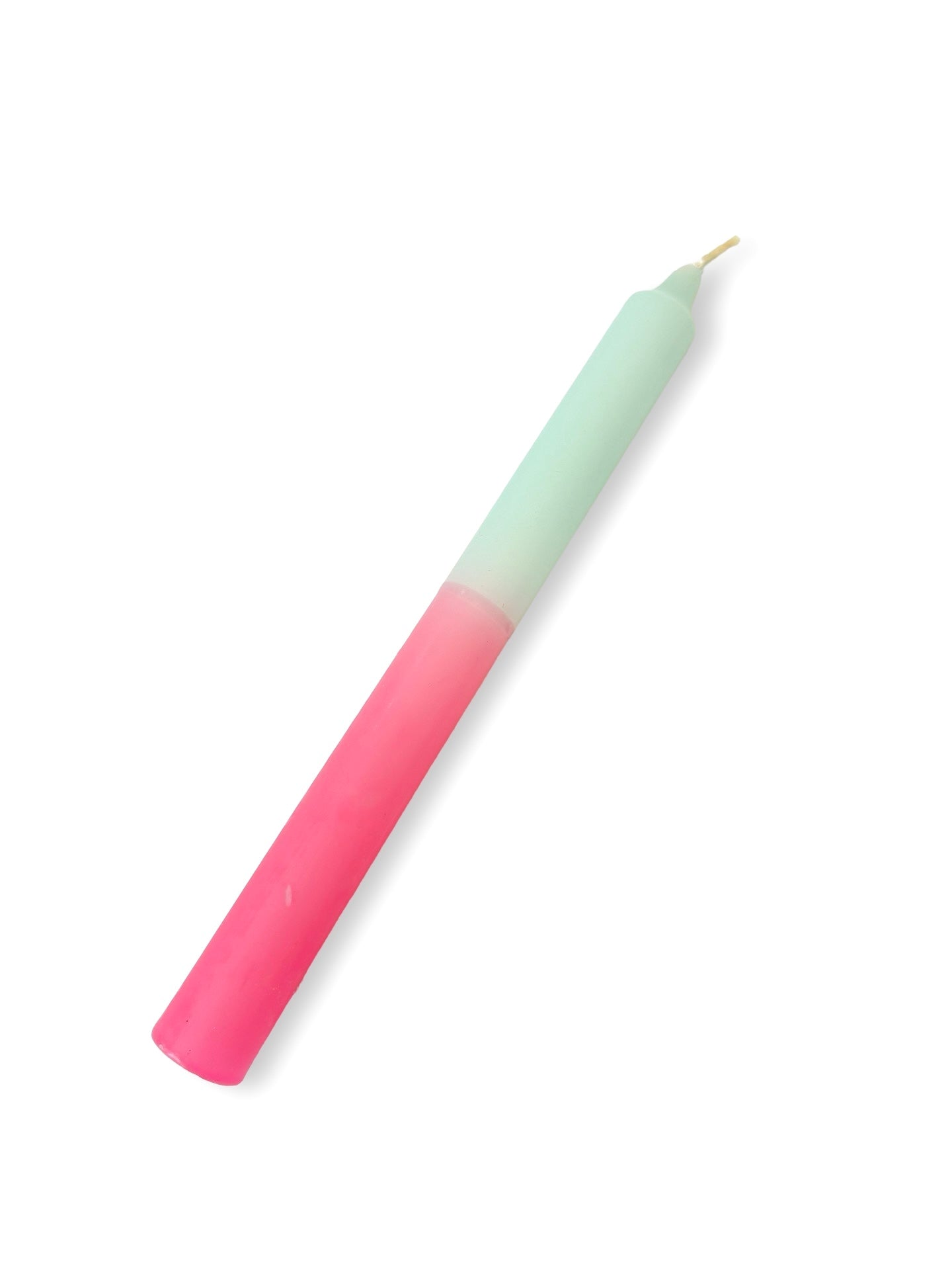 Aqua / Pink Two-Toned Candle - 240mm