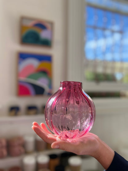 Handblown Glass "Dodici" Vase - Ferrari Red