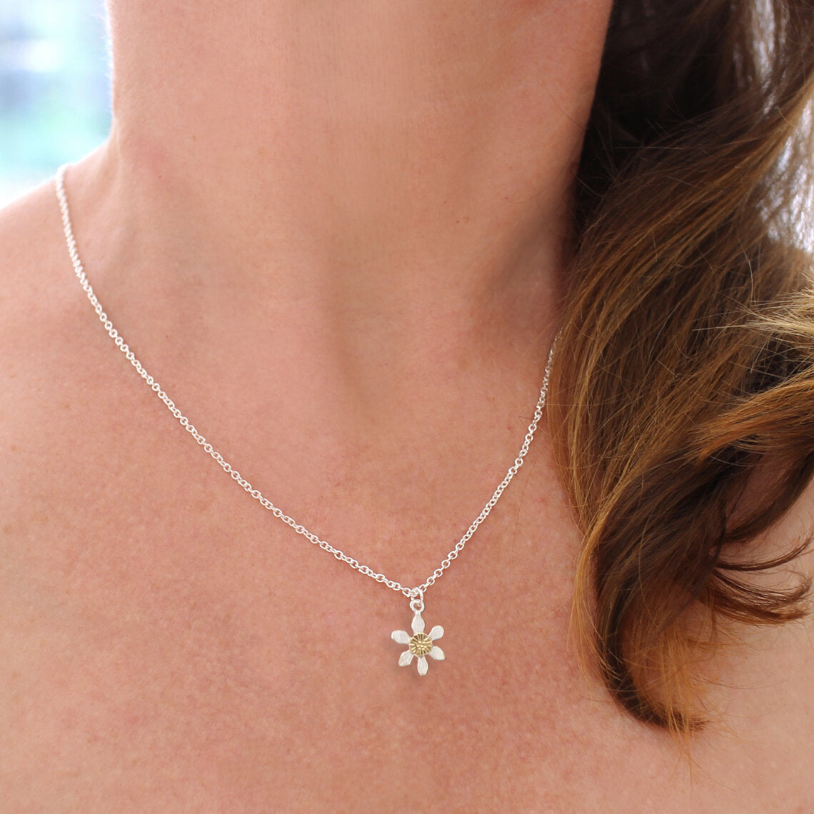 Mini Clematis Flower Necklace