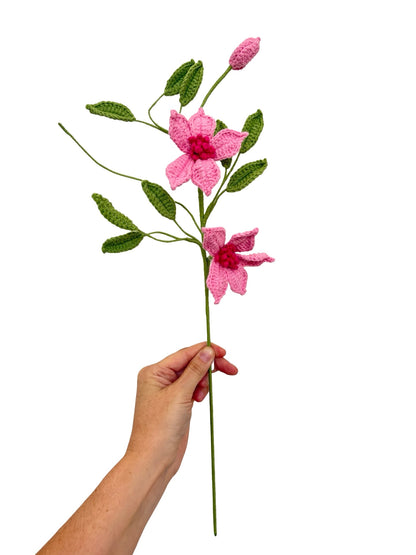Crochet Clematis - Pink