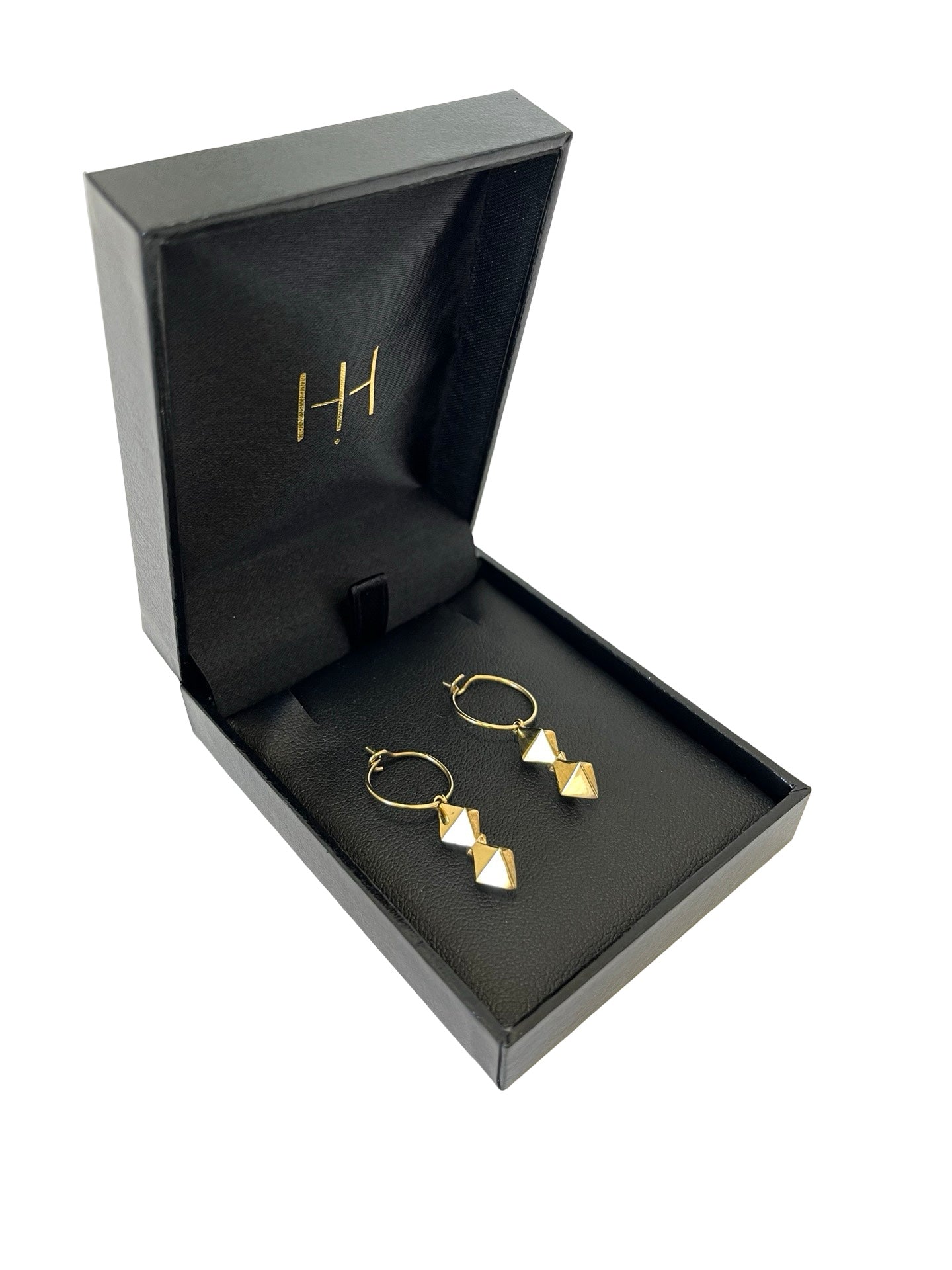 Gold Plated Bow Hoops Earrings by Holly Howe