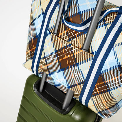 Medium Zip Tote Bag - Country Plaid