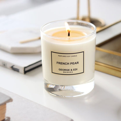 French Pear Perfumed Soy candle by George & Edi