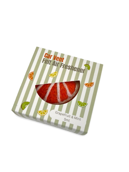 Orange Fruit Car Freshener Set - Grapefruit & Mint scent