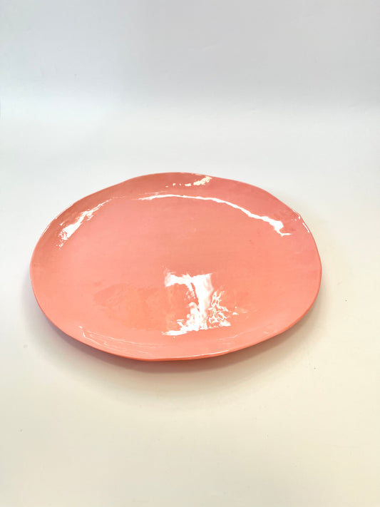 Rose Plate - One of a Kind Ceramic - 27cm