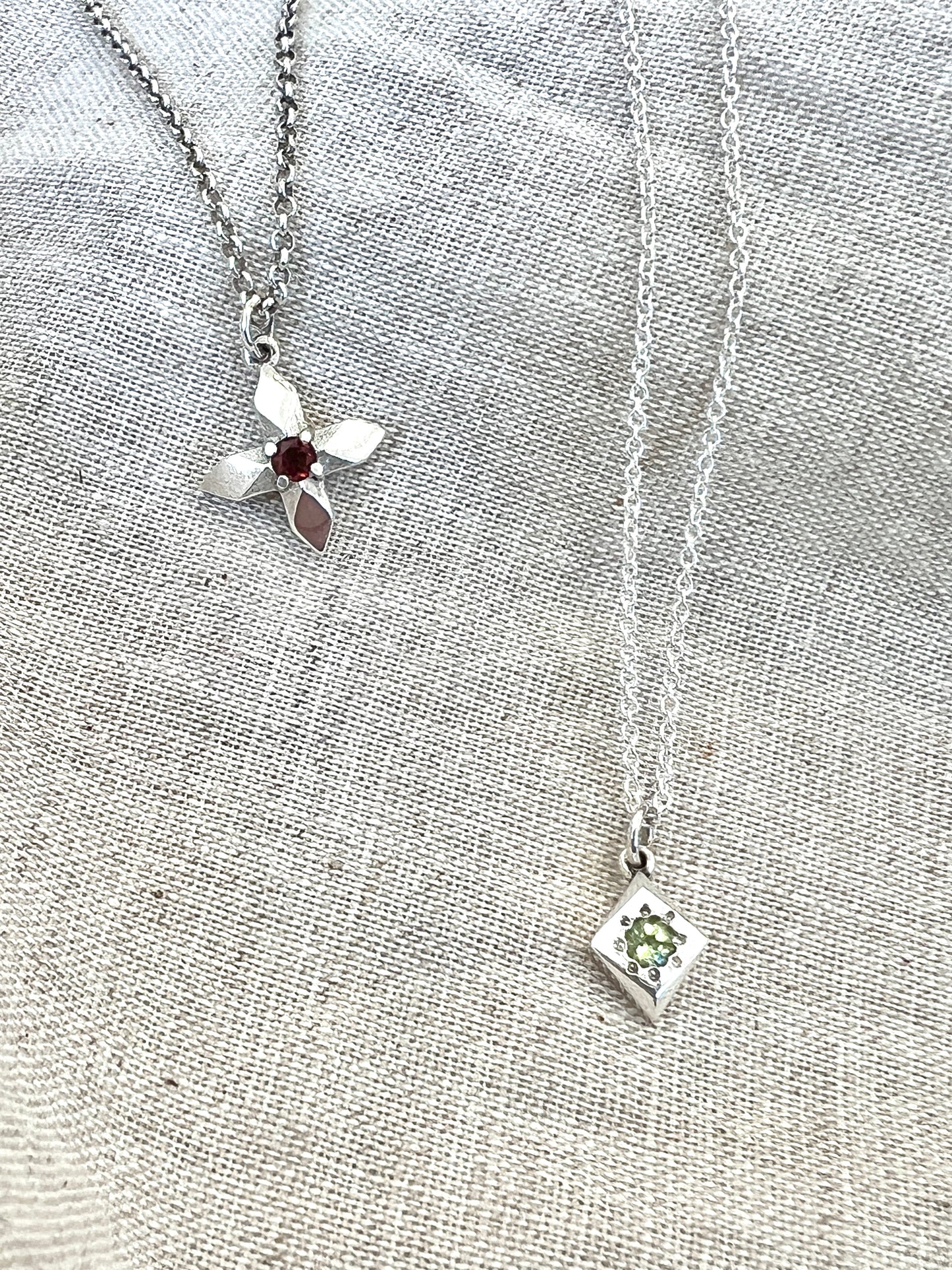 Lucent Necklace with Garnet by Holly Howe - HH051