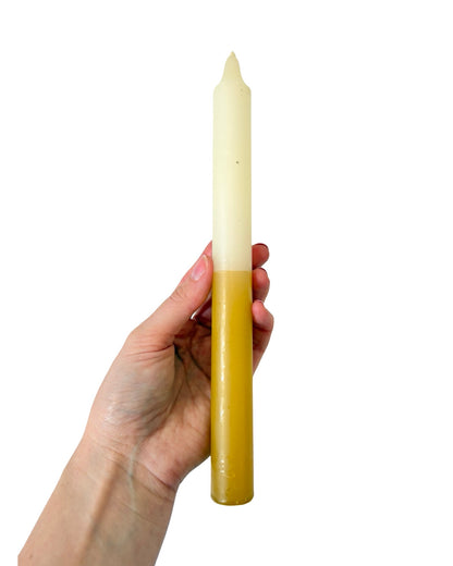 Honey / Mustard Two-Toned Candle - 240mm