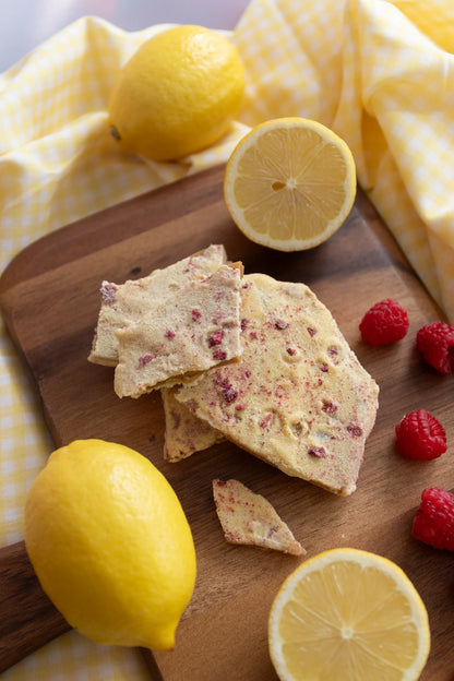 Limited Edition White Chocolate Raspberry & Lemon Toffee - Jar, 200G