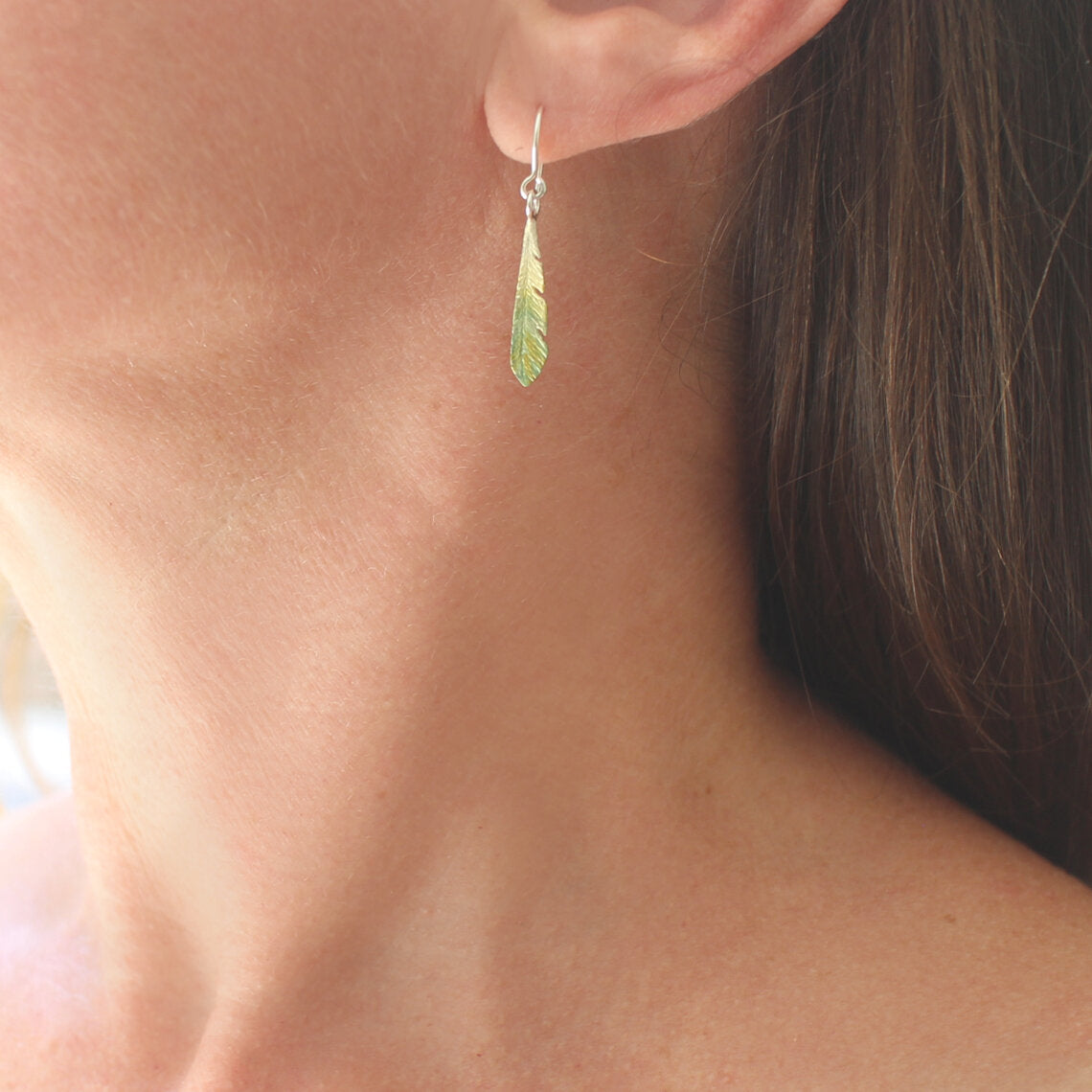 Titipounamu Feather Earrings