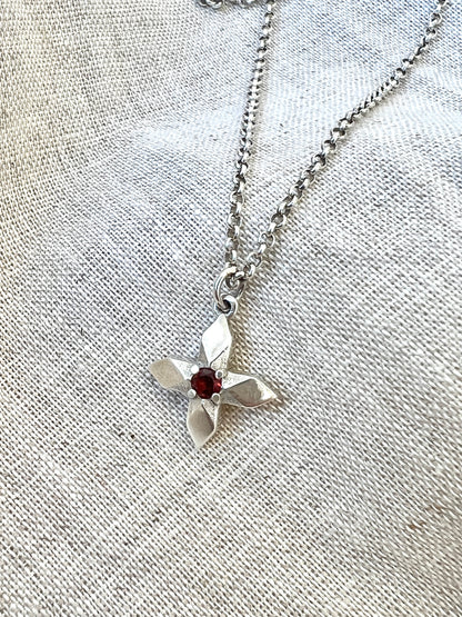 Lucent Necklace with Garnet by Holly Howe - HH051