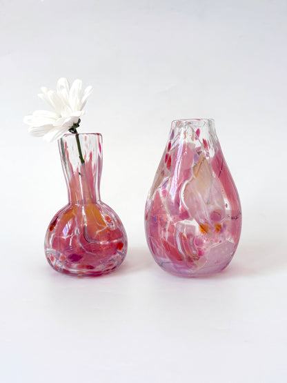 Handblown Glass Diffuser/Vase - Pink Shard