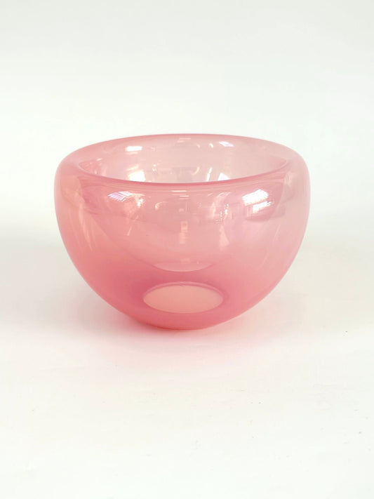Handblown Glass Mini "Fulvio" Bowl - Hot Pink