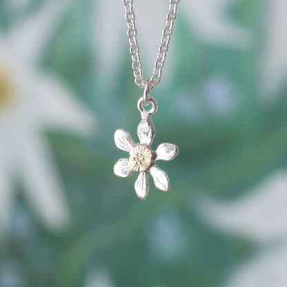 Mini Clematis Flower Necklace